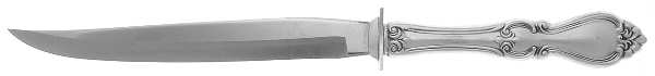 Queen Elizabeth I (Sterling, 1970, No Monograms) Small Carving Knife W/Sterling Guard