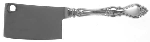 Queen Elizabeth I (Sterling, 1970, No Monograms) Cheese Cleaver with Stainless Blade