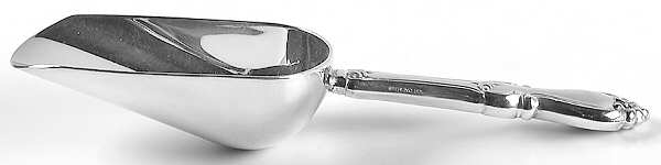 Queen Elizabeth I (Sterling, 1970, No Monograms) Ice Scoop with Silverplate Bowl
