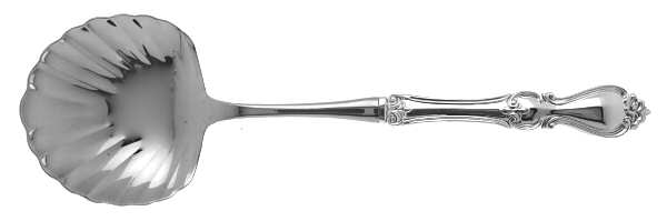 Queen Elizabeth I (Sterling, 1970, No Monograms) Casserole Spoon with Stainless Shell Bowl