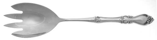 Queen Elizabeth I (Sterling, 1970, No Monograms) Salad Serving Fork with Stainless Prongs