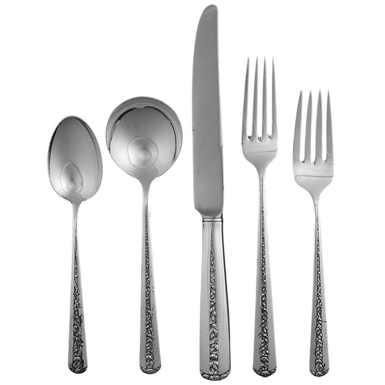 Rambler Rose (Sterling, 1937) 40 Piece Estate Set