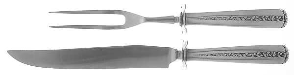 Rambler Rose (Sterling, 1937) Small Stainless Blade 2-Piece Steak Carving Set