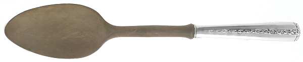 Rambler Rose (Sterling, 1937) Salad Serving Spoon with Wooden Bowl