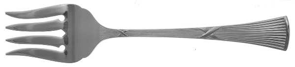 Reed & Ribbons (Stainless) Medium Solid Cold Meat Serving Fork