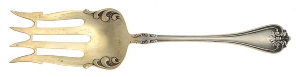 Richmond (Sterling, 1901, No Monograms) Large Solid Cold Meat Serving Fork