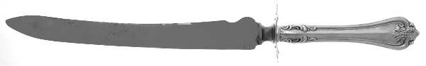Richmond (Sterling, 1901, No Monograms) Large Carving/Roast Knife StnlBl w/Sterling Guard