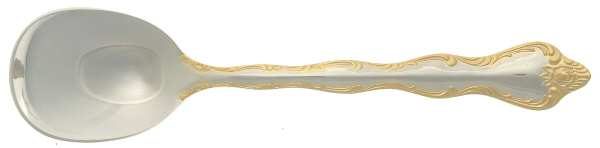 Rose Cascade (Stainless, Gold Accent) Sugar Spoon