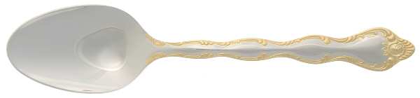 Rose Cascade (Stainless, Gold Accent) Tablespoon (Serving Spoon)