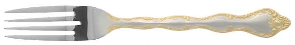 Rose Cascade (Stainless, Gold Accent) Fork