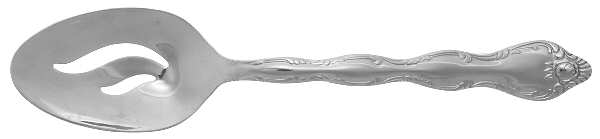 Rose Cascade (Stainless) Pierced Tablespoon (Serving Spoon)