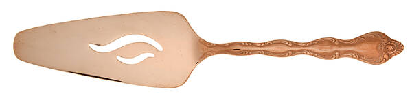 Rose Cascade-Rose Gold (Electroplate) Solid Pie Server