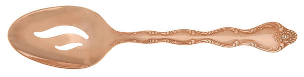 Rose Cascade-Rose Gold (Electroplate) Pierced Tablespoon (Serving Spoon)