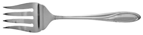 Ron De Vu (Silverplate) Medium Solid Cold Meat Serving Fork