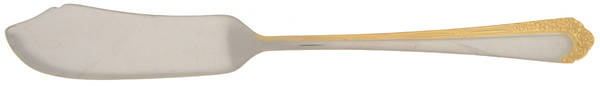 Royal Rose-Gold Accent Flat Handle Master Butter Knife