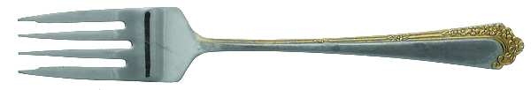 Royal Rose-Gold Accent Individual Salad Fork