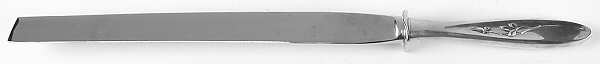 Rose Solitaire (Sterling, 1954) Ham Slicer Knife, Stainless Blade