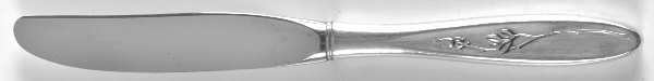 Rose Solitaire (Sterling, 1954) Modern Hollow Butter Spreader (Stainless)