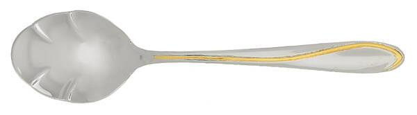 Ron De Vu-Gold Accent (Stainless) Sugar Shell Spoon