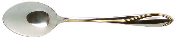 Ron De Vu-Gold Accent (Stainless) Place/Oval Soup Spoon