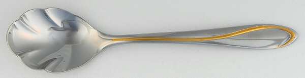 Ron De Vu-Gold Accent (Stainless) Sugar Shell Spoon