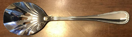 Royalty  Solid Pierced Casserole Spoon