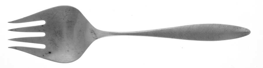 R.S.V.P. (Sterling, 1965, No Monograms) Medium Solid Cold Meat Serving Fork