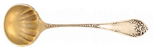 Rustic (Sterling, 1895) Solid Piece Cream Ladle