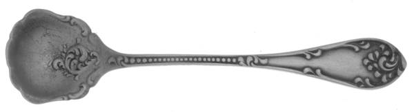 Rustic (Sterling, 1895) Master Salt Spoon