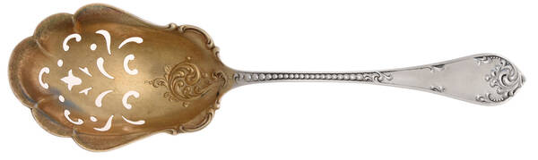 Rustic (Sterling, 1895) Ice Serving Spoon Large