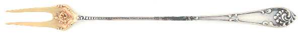 Rustic (Sterling, 1895) Long Handle Pickle/Olive Fork