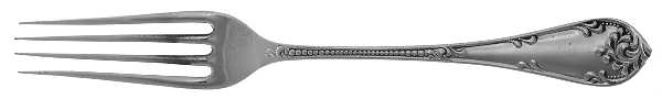Rustic (Sterling, 1895) Solid Youth Tea Fork