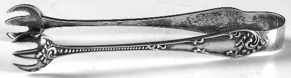 Rustic (Sterling, 1895) Small Sugar Tongs