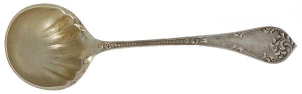 Rustic (Sterling, 1895) Solid Piece Cream Ladle