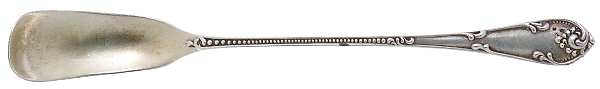 Rustic (Sterling, 1895) Small Horseradish Serving Spoon