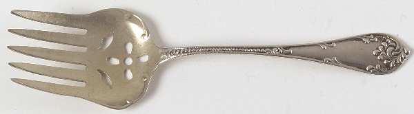 Rustic (Sterling, 1895) Large Solid Tined Sardine Serving Fork