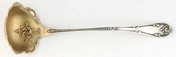 Rustic (Sterling, 1895) Solid Piece Cream Ladle