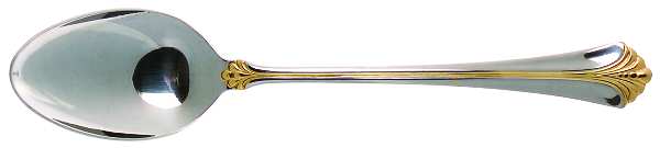 Santa Barbara Gold (Stainless, Gold Accent) Place/Oval Soup Spoon