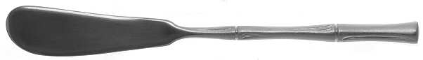 Satin Cane (Stainless) Flat Handle Butter Spreader
