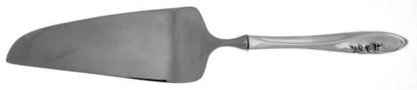 Sculptured Rose (Sterling, 1961) Pie and Cake Server with Stainless Blade