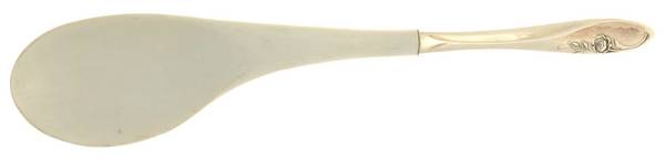 Sculptured Rose (Sterling, 1961) Salad Serving Spoon with Plastic Bowl