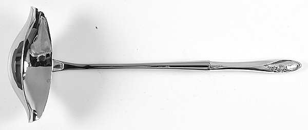 Sculptured Rose (Sterling, 1961) Punch Ladle with Stainless Bowl