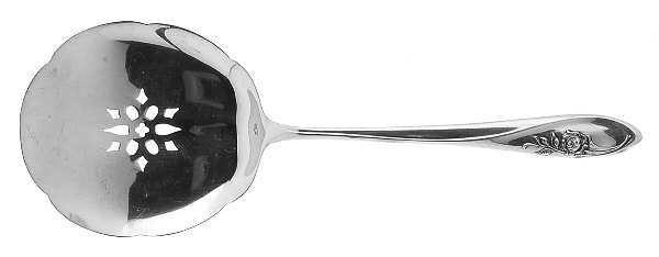 Sculptured Rose (Sterling, 1961) Tomato Server, Solid Piece