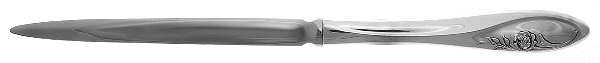 Sculptured Rose (Sterling, 1961) Letter Opener with Stainless Blade