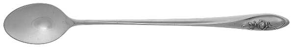 Sculptured Rose (Sterling, 1961) Iced Tea Spoon