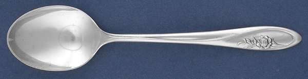 Sculptured Rose (Sterling, 1961) Dessert/Oval Soup Spoon