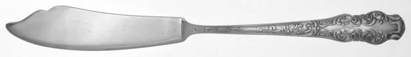 Segovia (Silverplate, 1969) Flat Handle Master Butter Knife