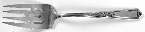 Seville (Sterling, 1926) Small Solid Cold Meat Serving Fork