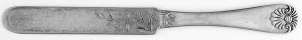 Shell II (Silverplate, 1889) Youth Knife, Bright Cut Solid Piece