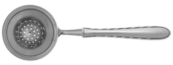 Silver Flutes (Sterling, 1941, No Monograms) Tea Strainer Overcup Serving-Stainless Bowl HC